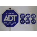 Reflective Aluminum Sign - Reflective ADT Yard Sign